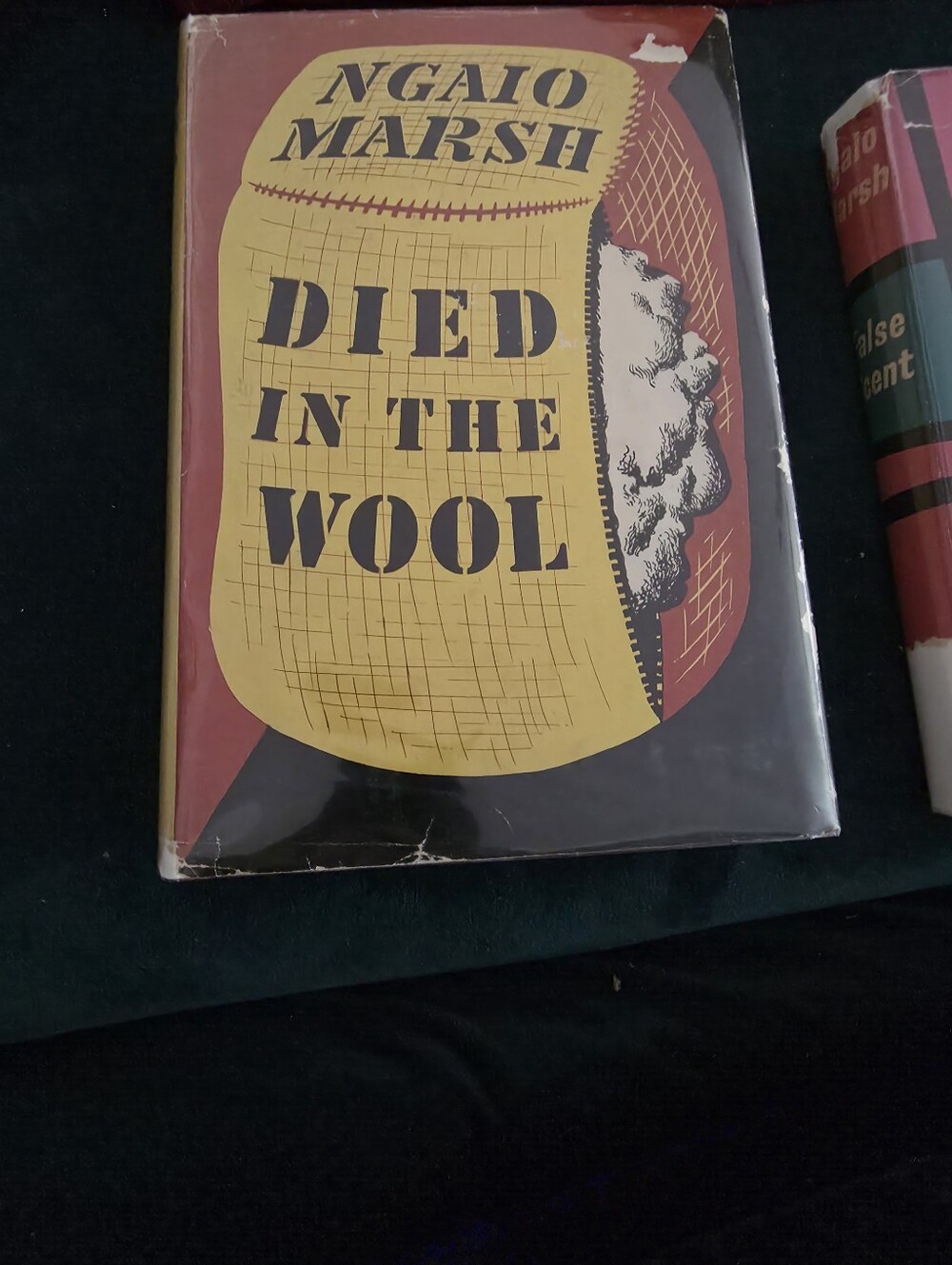 Vintage first-edition hardcover copy of Died in the Wool by Dame Ngaio Marsh